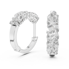 Aurevia Mosaic Cluster Hoop Earrings