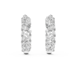 Aurevia Mosaic Cluster Hoop Earrings