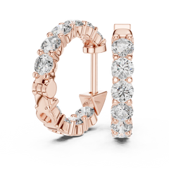 Aurevia Scalloped Pavé Earrings
