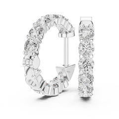 Aurevia Scalloped Pavé Earrings