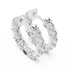 Aurevia Scalloped Pavé Earrings