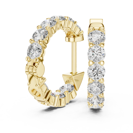 Scalloped Pavé Earrings