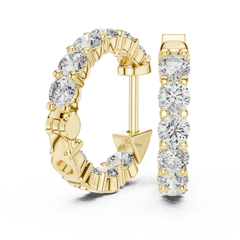 Aurevia Scalloped Pavé Earrings