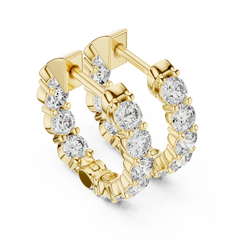 Aurevia Scalloped Pavé Earrings
