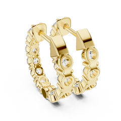 Aurevia Scalloped Pavé Earrings