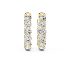 Aurevia Scalloped Pavé Earrings