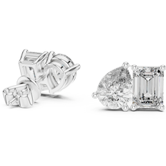 Aurevia Emerald & Pear Duo Earrings