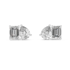 Aurevia Emerald & Pear Duo Earrings