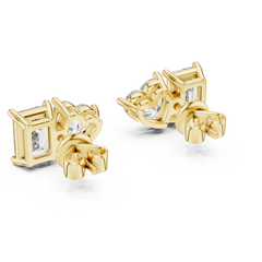 Aurevia Emerald & Heart Duo Earrings