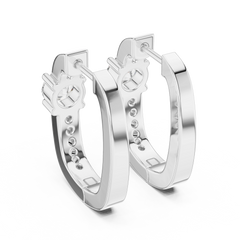 Aurevia Solitaire Accent Hoop Earrings