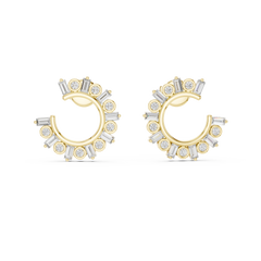 Aurevia Radiance Baguette Arc Earrings
