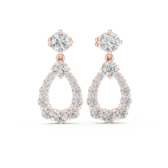 Aurevia Radiant Open Pear Drop Earrings