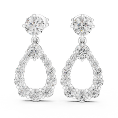 Aurevia Radiant Open Pear Drop Earrings