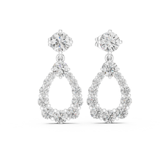 Aurevia Radiant Open Pear Drop Earrings
