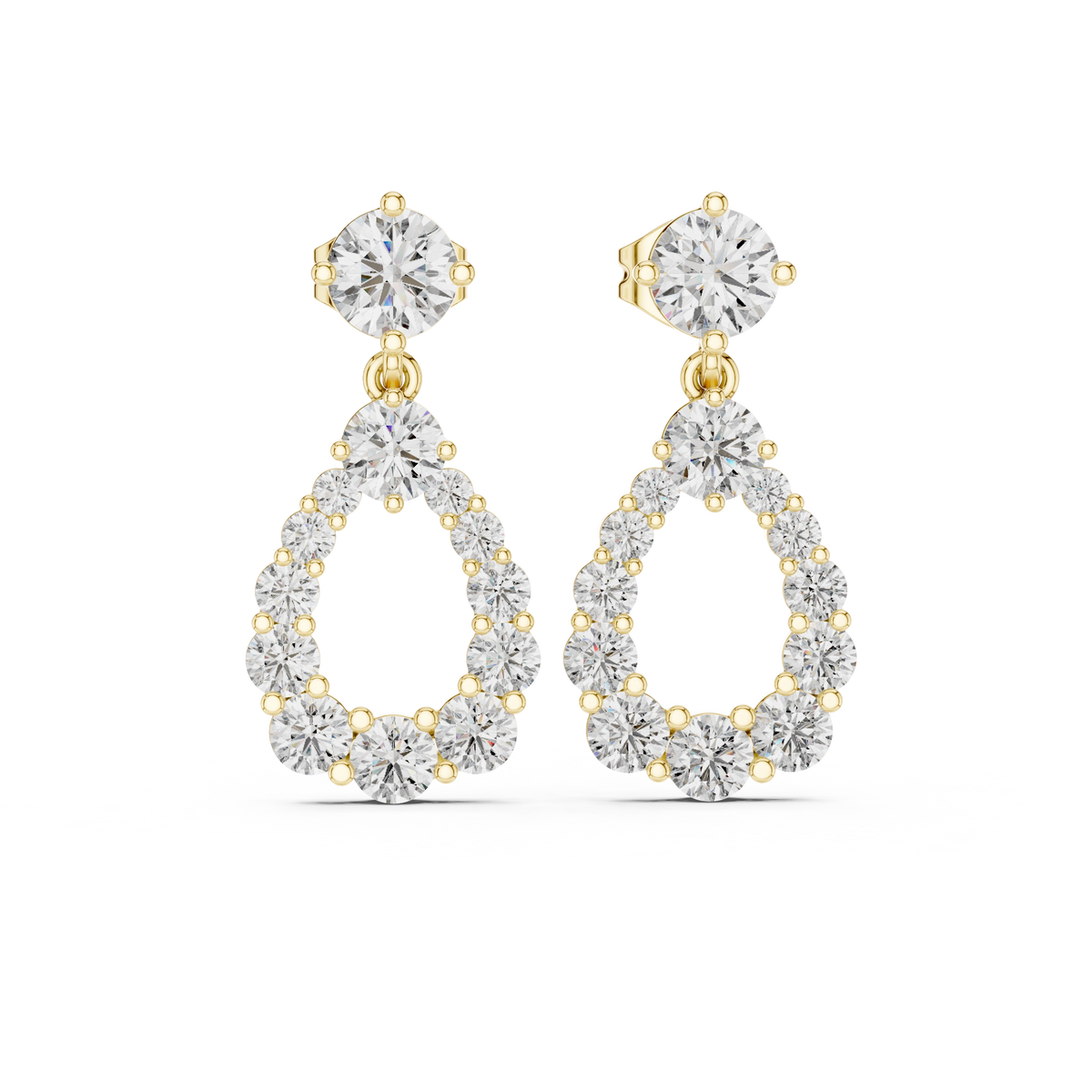 Aurevia Radiant Open Pear Drop Earrings