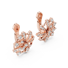 Aurevia Whimsical Pinwheel Diamond Earrings