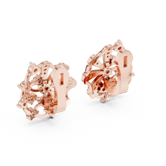 Aurevia Whimsical Pinwheel Diamond Earrings