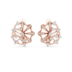 Aurevia Whimsical Pinwheel Diamond Earrings