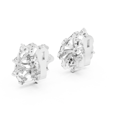 Aurevia Whimsical Pinwheel Diamond Earrings