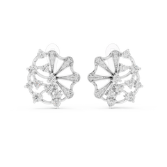 Aurevia Whimsical Pinwheel Diamond Earrings