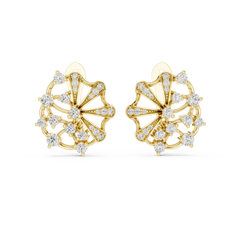 Aurevia Whimsical Pinwheel Diamond Earrings
