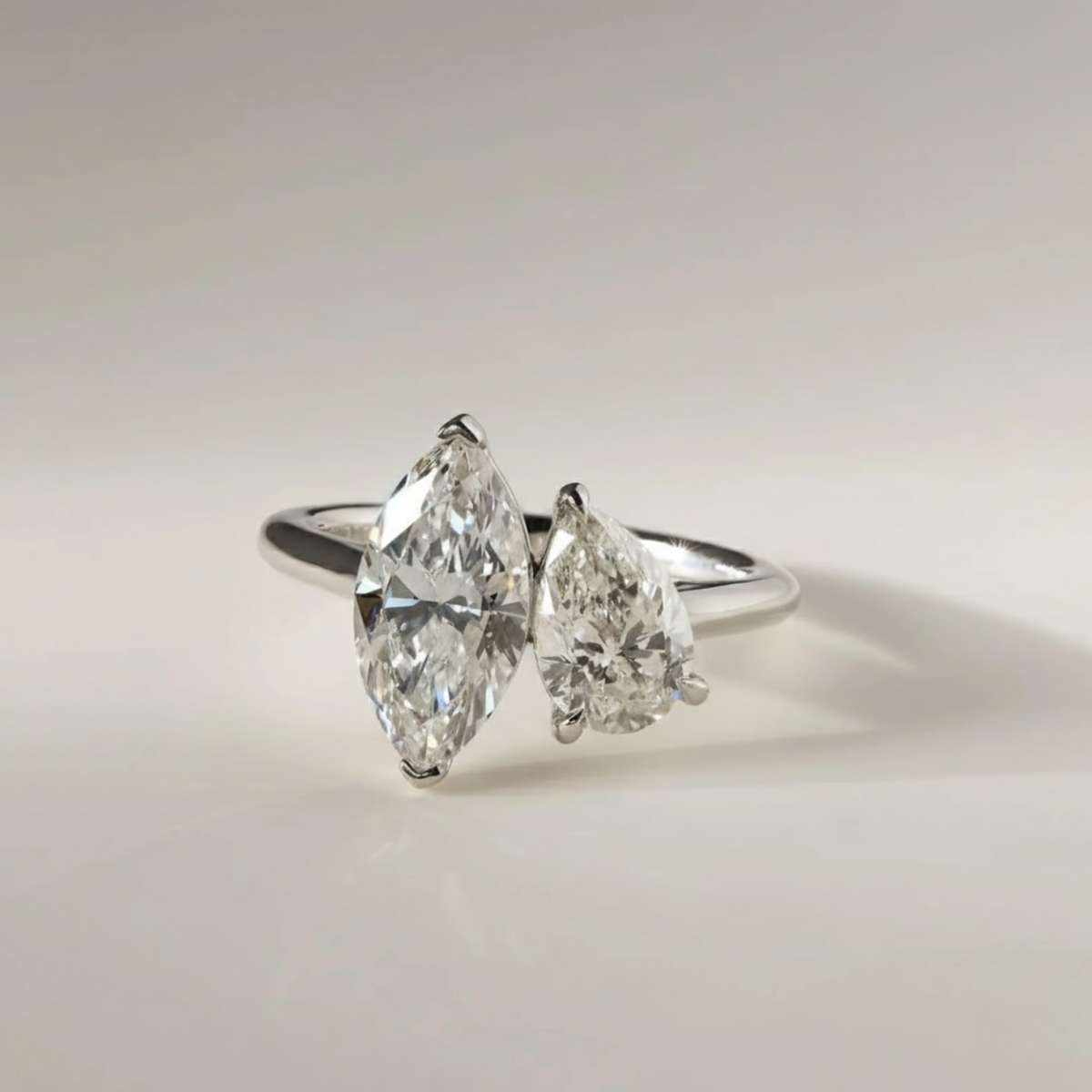 The "Intertwined Souls" Marquise &amp; Pear Ring. #AJRG000010