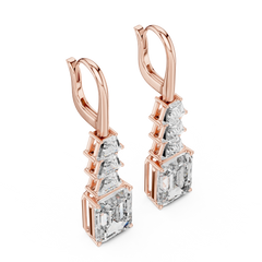 Aurevia Emerald Tier Drop Earrings