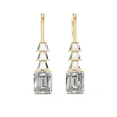 Aurevia Emerald Tier Drop Earrings