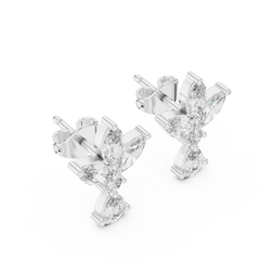 Aurevia Royal Lily Marquise & Pear Drop Earrings
