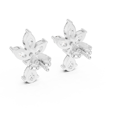 Aurevia Royal Lily Marquise & Pear Drop Earrings