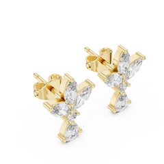 Aurevia Royal Lily Marquise & Pear Drop Earrings