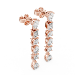 Aurevia Multi-Shape Symphony Drop Earrings