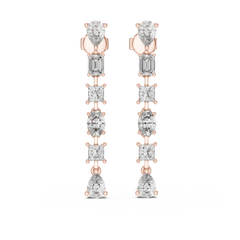 Aurevia Multi-Shape Symphony Drop Earrings