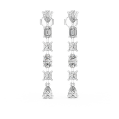 Aurevia Multi-Shape Symphony Drop Earrings