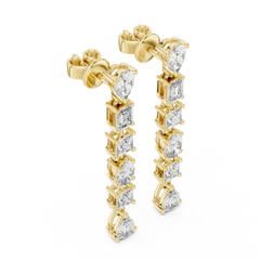 Aurevia Multi-Shape Symphony Drop Earrings