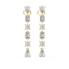 Aurevia Multi-Shape Symphony Drop Earrings