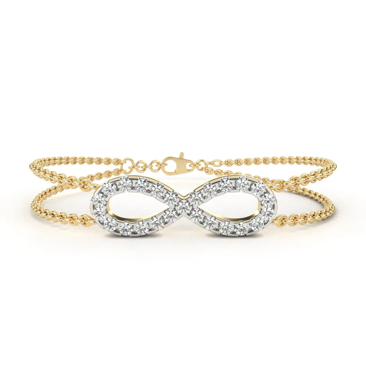 Infinite Grace Gold Diamond Bracelet.     #AJBR00003
