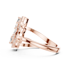 Aurevia Mosaic Mixed-Shape Open Halo Diamond Ring