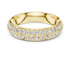 Radiant Round Double Row Diamond Band