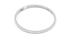 Aurevia Princess-Cut Eternity Bracelet