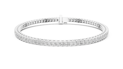 Aurevia Princess-Cut Eternity Bracelet