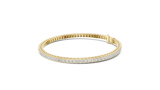 Princess-Cut Eternity Bracelet