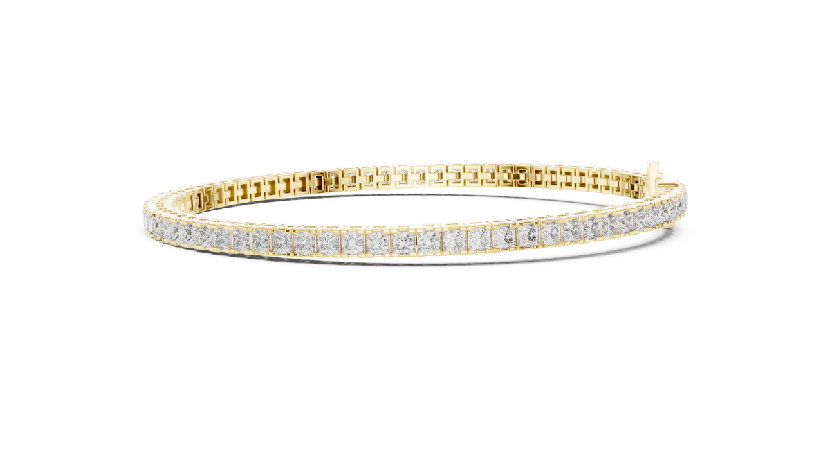 Aurevia Princess-Cut Eternity Bracelet