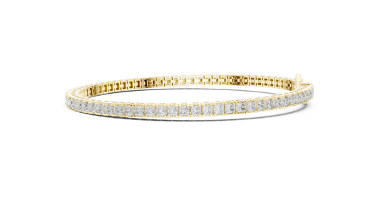 Princess-Cut Eternity Bracelet