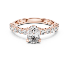 Enchanted Round Split-Shank Twist Diamond Ring