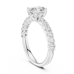 Enchanted Round Split-Shank Twist Diamond Ring