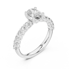 Enchanted Round Split-Shank Twist Diamond Ring