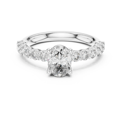 Enchanted Round Split-Shank Twist Diamond Ring