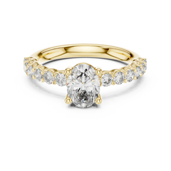 Enchanted Round Split-Shank Twist Diamond Ring