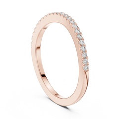Delicate Round Micro-Pave Diamond Band